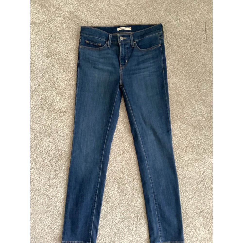 Levi Strauss Women Jeans 312 Shaping Slim Size 28 Dark Wash - Picture 3 of 10